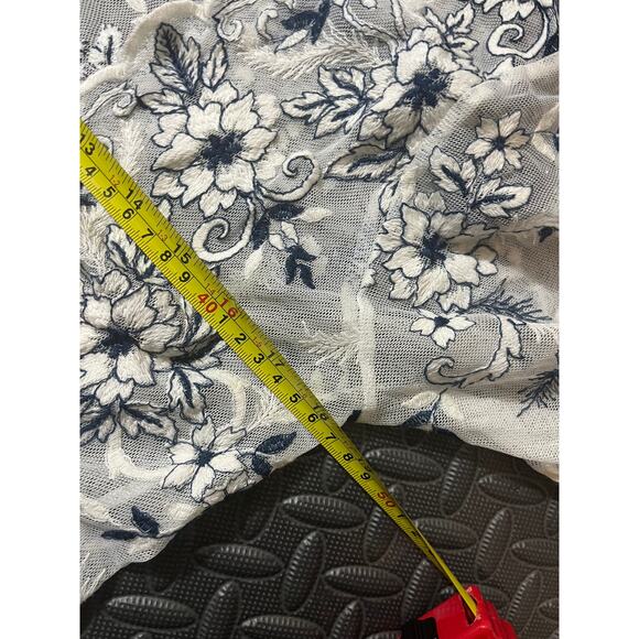 CindiGindi Embroidered Floral Fairy Whimsigoth White Coverup Duster Cardigan - Picture 8 of 10